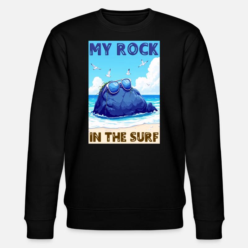 Mon rocher dans les vagues - Sweat bio CHANGER Stanley/Stella Unisexe - noir