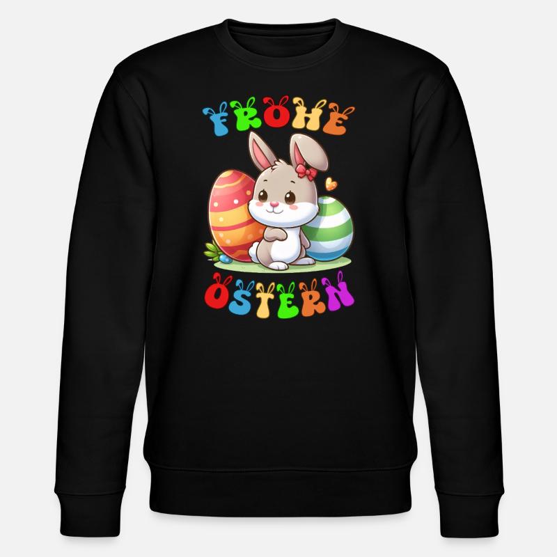 Happy Easter - Stanley/Stella CHANGER Unisex Organic Sweatshirt - black