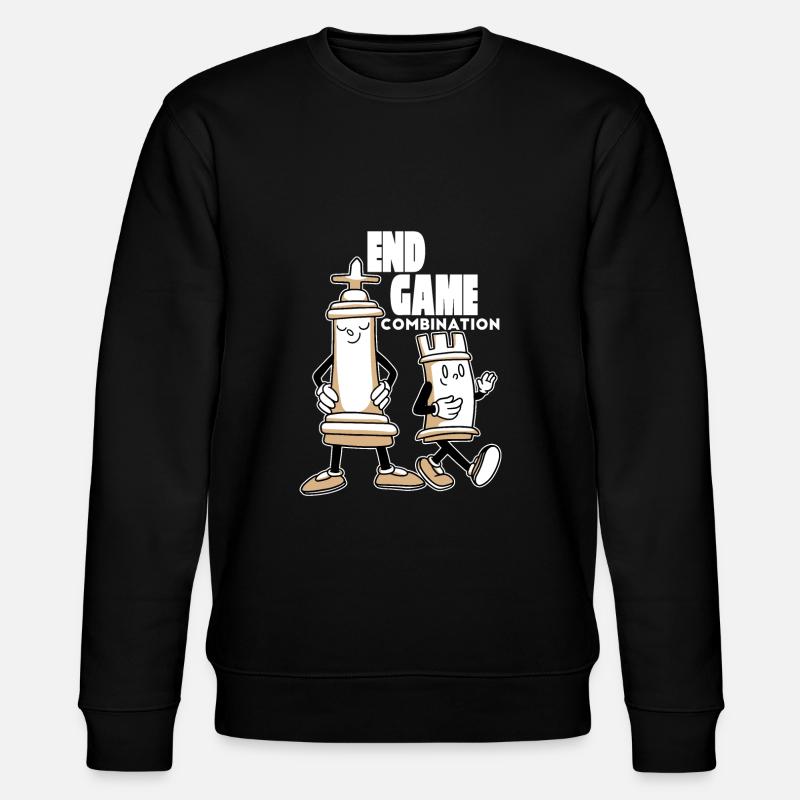 Chess Combo - Stanley/Stella CHANGER Unisex Organic Sweatshirt - black