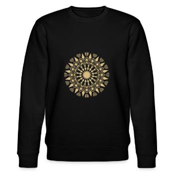 Dekorative Blume - Stanley/Stella Unisex Bio-Sweatshirt CHANGER  - Schwarz - Vorne - Nik (191cm) & Marisol (170cm)