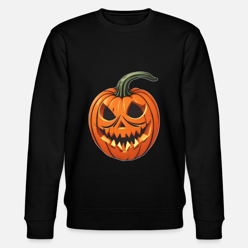Citrouille d’Halloween - Sweat bio CHANGER Stanley/Stella Unisexe - noir