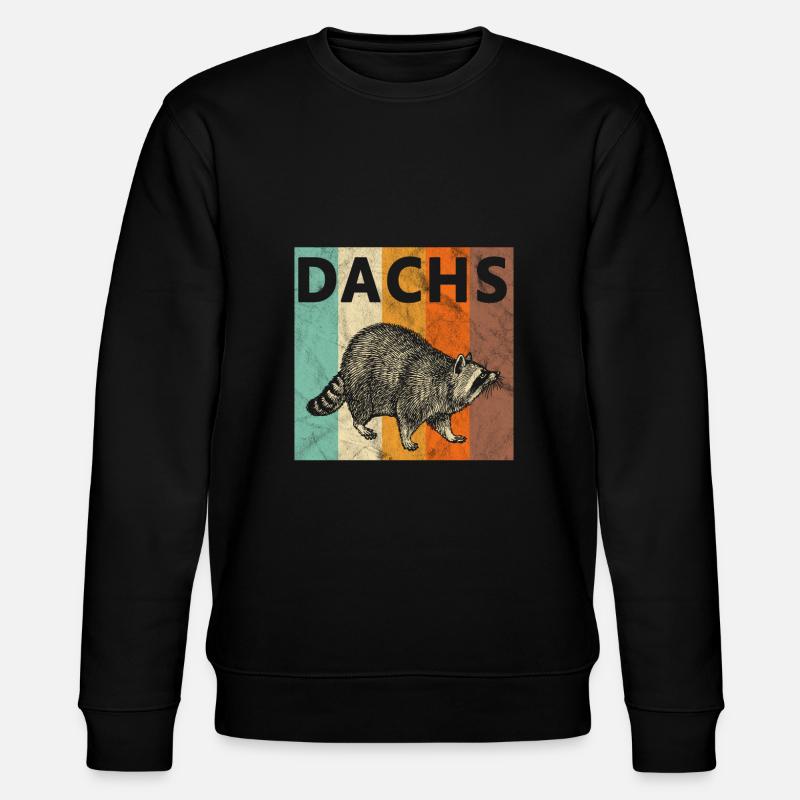 Dachs - Stanley/Stella Unisex Bio-Sweatshirt CHANGER  - Schwarz