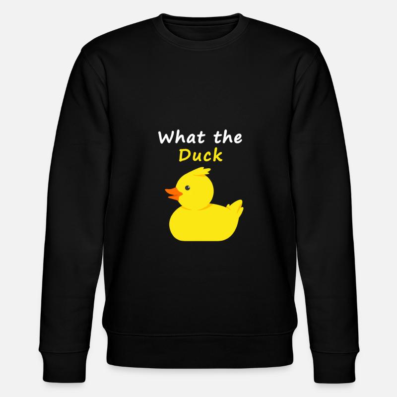 What the duck - Stanley/Stella Unisex Bio-Sweatshirt CHANGER  - Schwarz