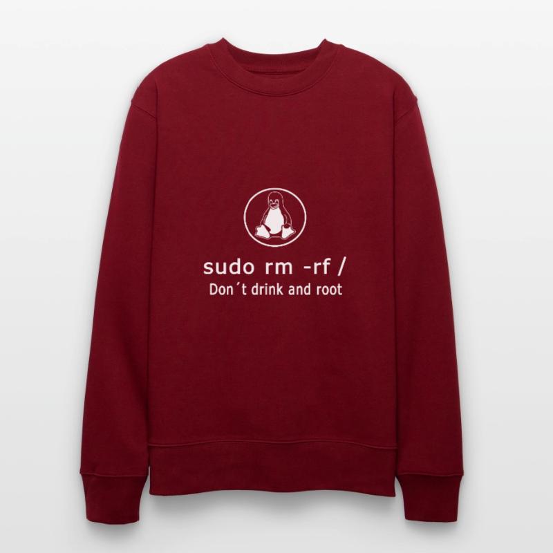 Linux Admin Programmer sudo rm rf / Stanley/Stella CHANGER Unisex Organic Sweatshirt