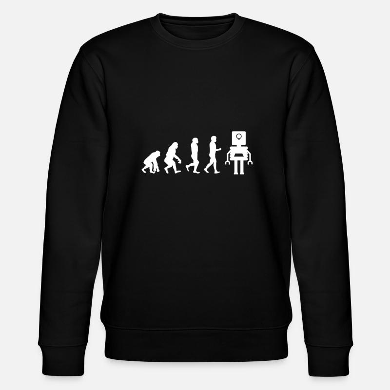 Robotics Robot Evolution - Stanley/Stella CHANGER Unisex Organic Sweatshirt - black