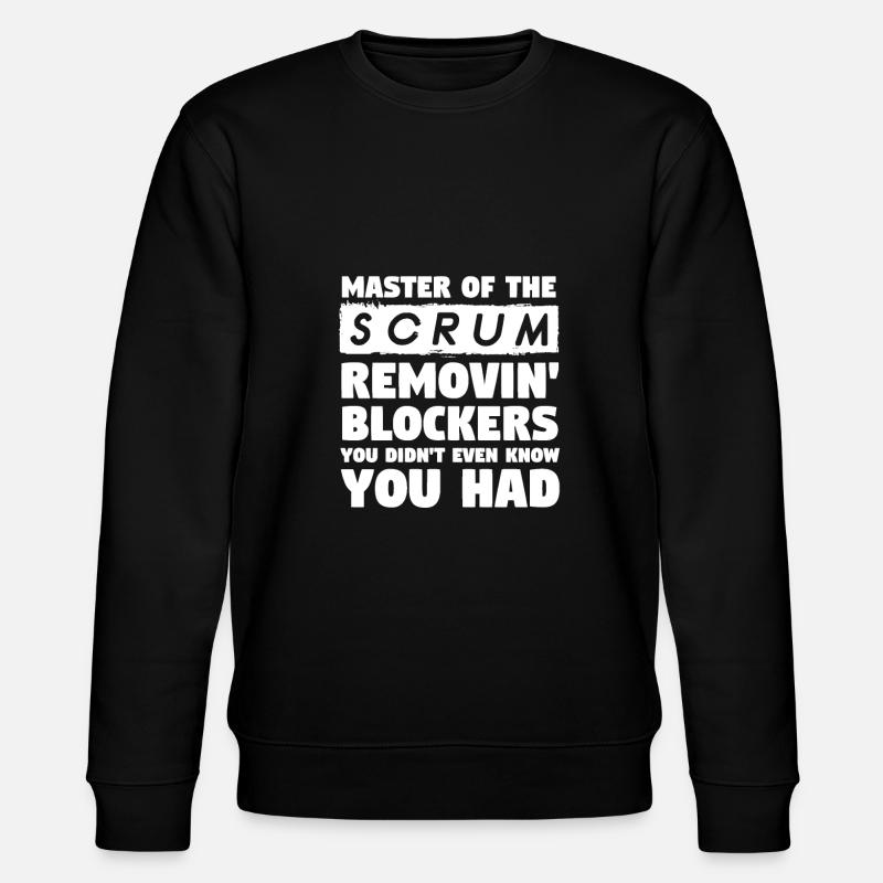 Scrum Master Agile Software Entwicklung - Stanley/Stella Unisex Bio-Sweatshirt CHANGER  - Schwarz