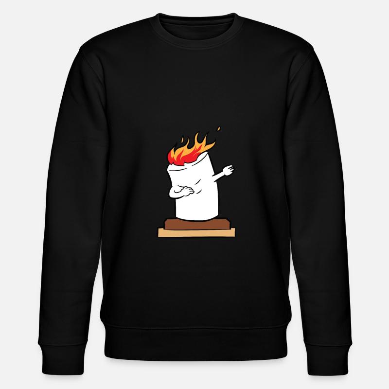Dabbing Marshmallows - Stanley/Stella Unisex Bio-Sweatshirt CHANGER  - Schwarz