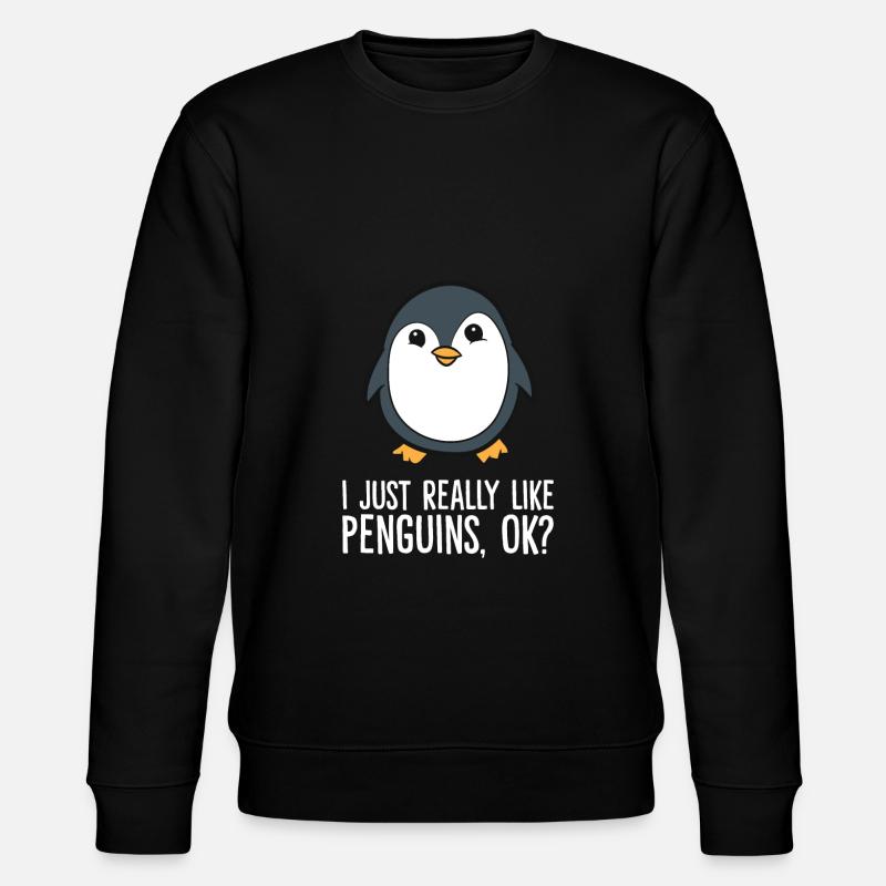 J’aime vraiment les pingouins - Sweat bio CHANGER Stanley/Stella Unisexe - noir