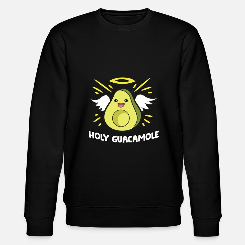 Avocado-Engel Heilige Guacamole - Stanley/Stella Unisex Bio-Sweatshirt CHANGER - Schwarz
