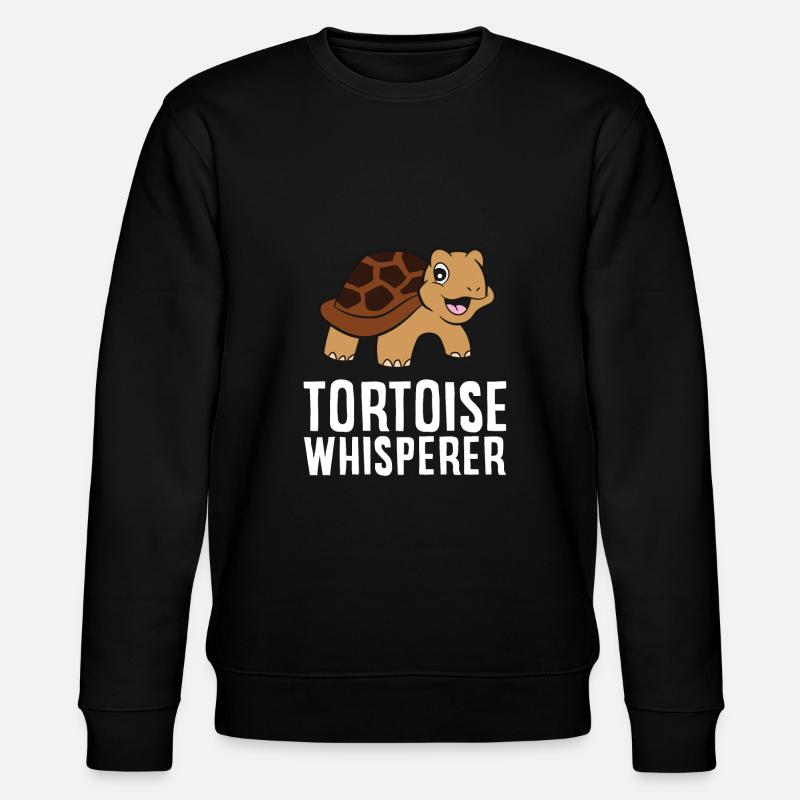 Schildkrötenflüsterer Lustiger - Stanley/Stella Unisex Bio-Sweatshirt CHANGER  - Schwarz