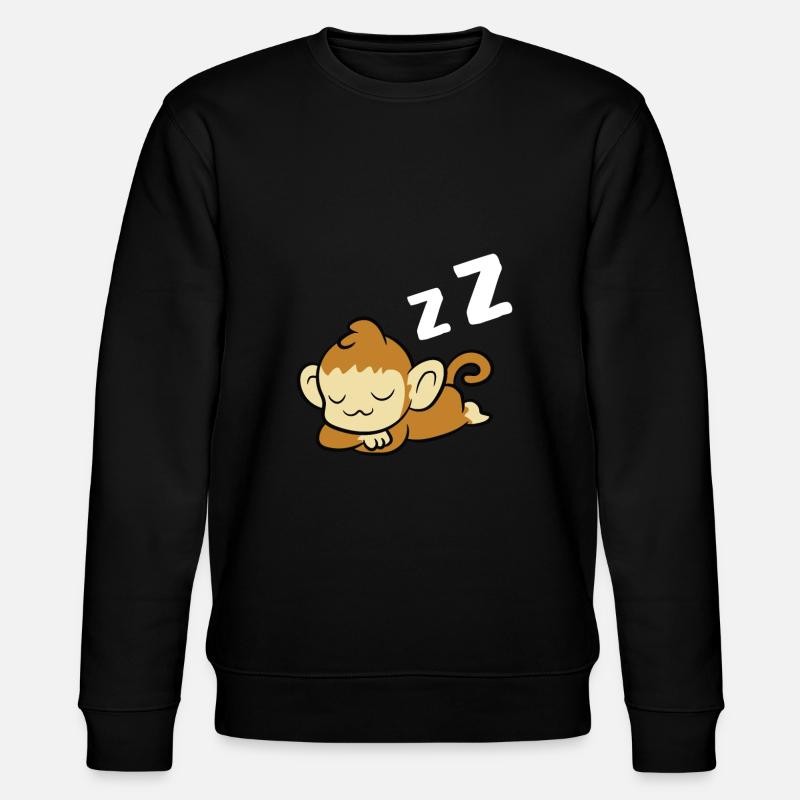 Sleeping Monkey Pajamas Lazy Monkey - Sweat bio CHANGER Stanley/Stella Unisexe - noir