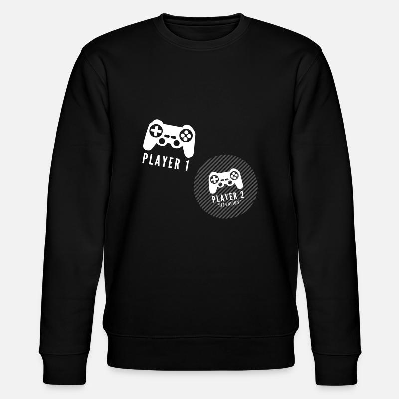 Player 2 joining - Stanley/Stella Unisex Bio-Sweatshirt CHANGER  - Schwarz