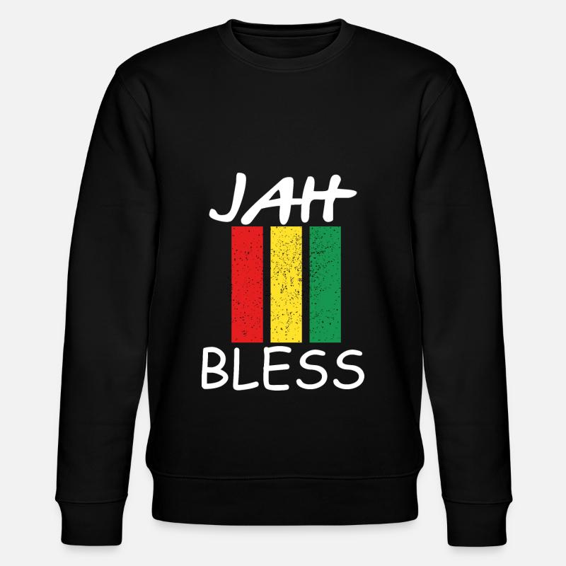 Jah bless Rasta - Sweat bio CHANGER Stanley/Stella Unisexe - noir