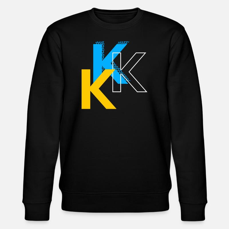Buchstabe K - Stanley/Stella Unisex Bio-Sweatshirt CHANGER  - Schwarz