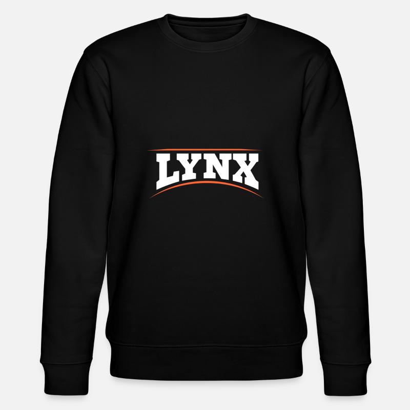 Luchs - Stanley/Stella Unisex Bio-Sweatshirt CHANGER  - Schwarz