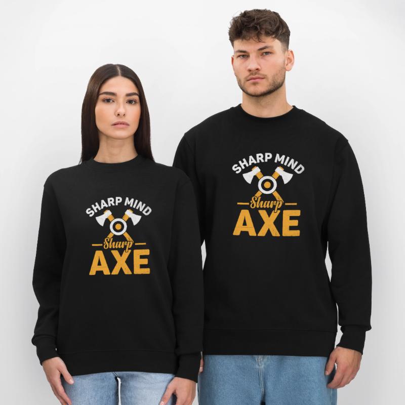 Sharp Mind Sharp Axe Throwing Hatchet Thrower Sweat bio CHANGER Stanley/Stella Unisexe