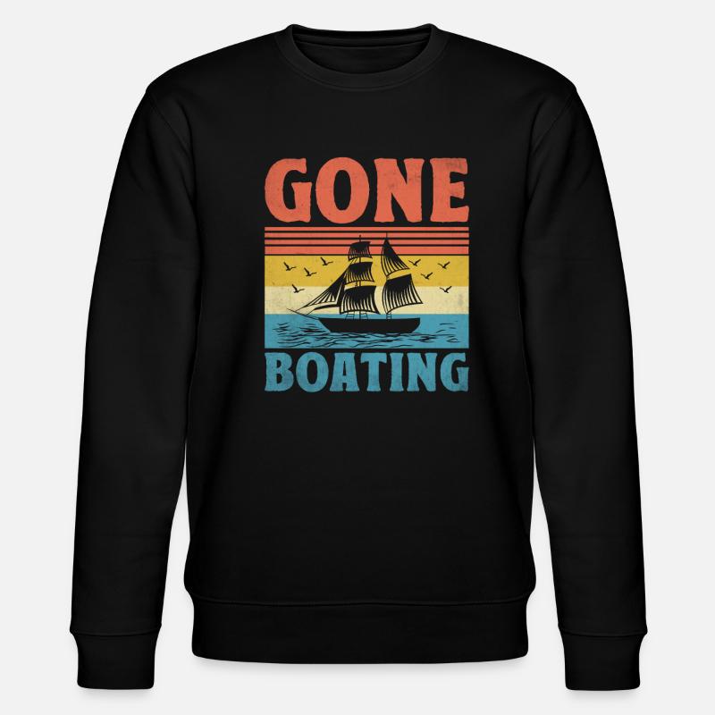 Gone Boating Paddelboot - Stanley/Stella Unisex Bio-Sweatshirt CHANGER  - Schwarz