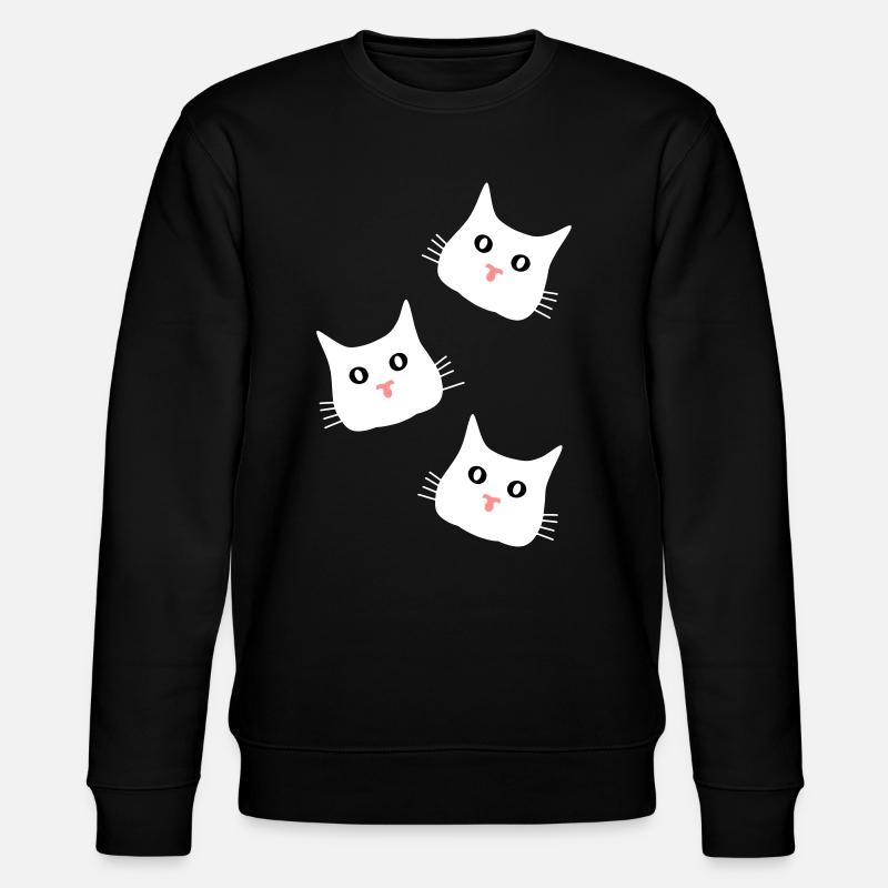 3 Cats - Stanley/Stella CHANGER Unisex Organic Sweatshirt - black