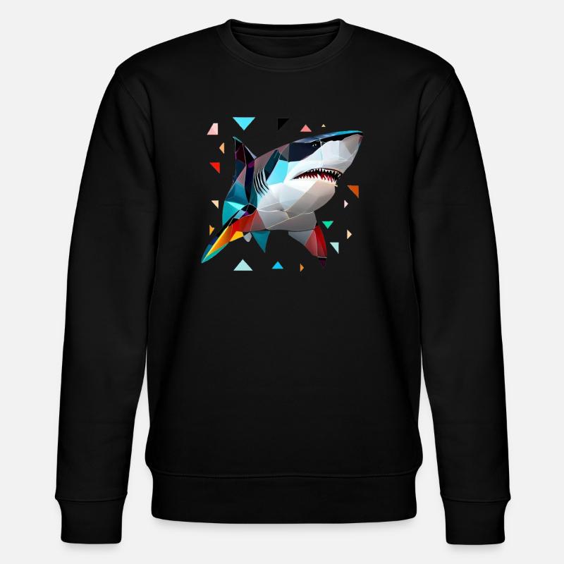 White Shark - Stanley/Stella Unisex Bio-Sweatshirt CHANGER  - Schwarz