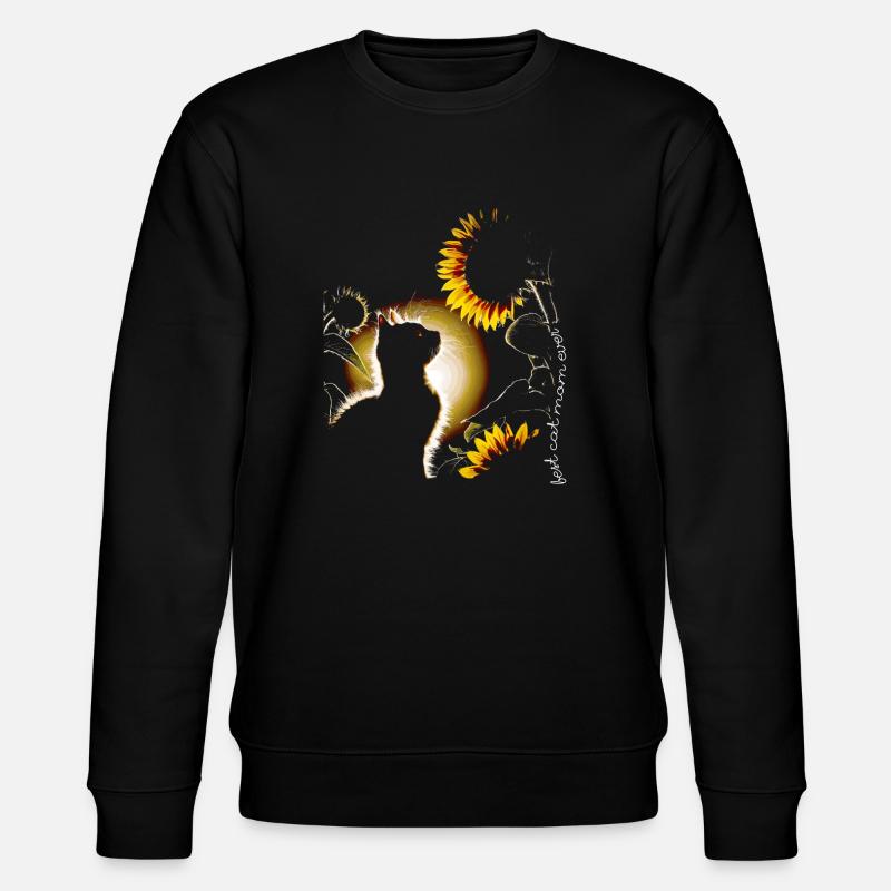 Chat tournesol - Sweat bio CHANGER Stanley/Stella Unisexe - noir