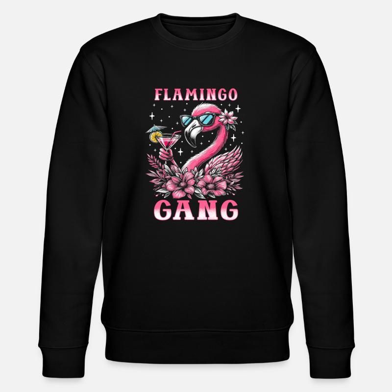 Flamingo Gang - Stanley/Stella Unisex Bio-Sweatshirt CHANGER  - Schwarz