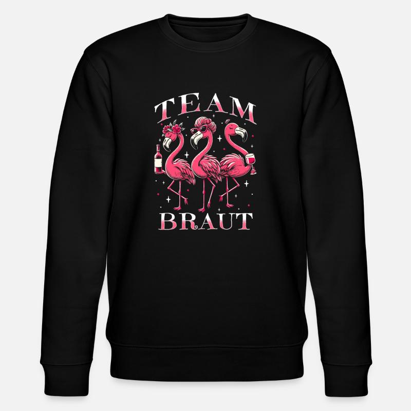 Team Bride - Stanley/Stella CHANGER Unisex Organic Sweatshirt - black