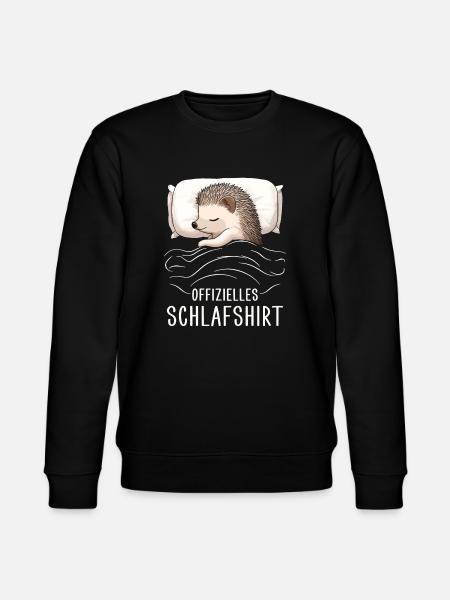 Offizielles Schlafshirt Igel - Stanley/Stella Unisex Bio-Sweatshirt CHANGER - Schwarz