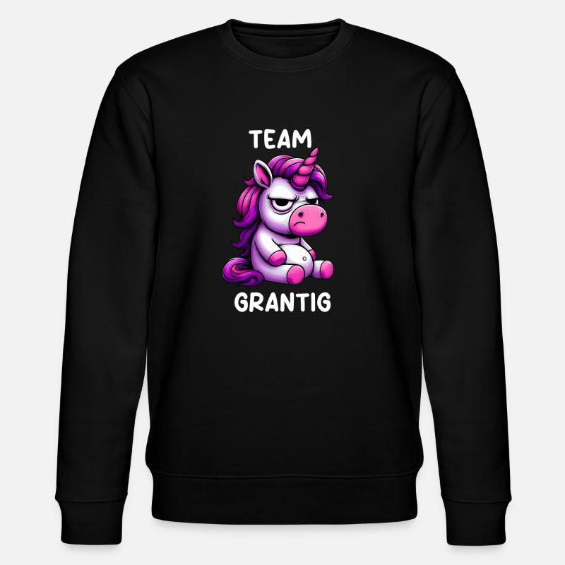 Team Grantig - Stanley/Stella Unisex Bio-Sweatshirt CHANGER  - Schwarz