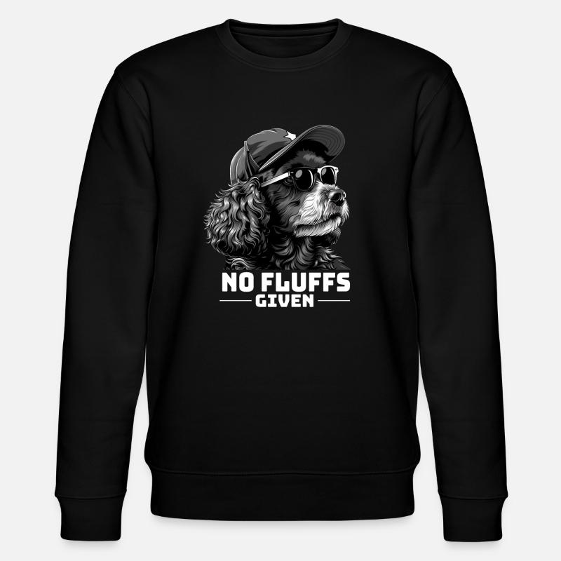 No Fluffs Given - Stanley/Stella Unisex Bio-Sweatshirt CHANGER  - Schwarz