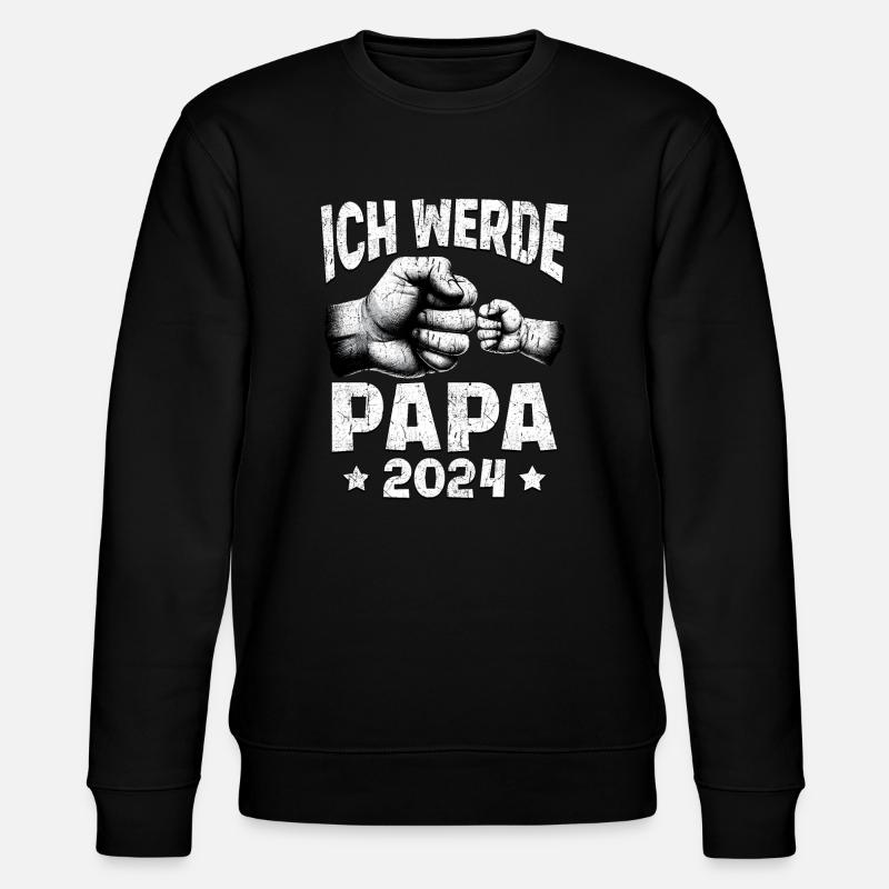 Je serai papa en 2024 - Sweat bio CHANGER Stanley/Stella Unisexe - noir
