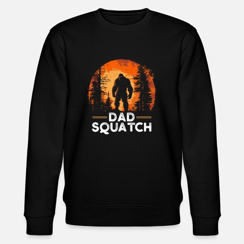 Dad Squatch - Stanley/Stella CHANGER Unisex Organic Sweatshirt - black