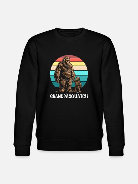 Grandpa Squatch - Stanley/Stella CHANGER Unisex Organic Sweatshirt - black