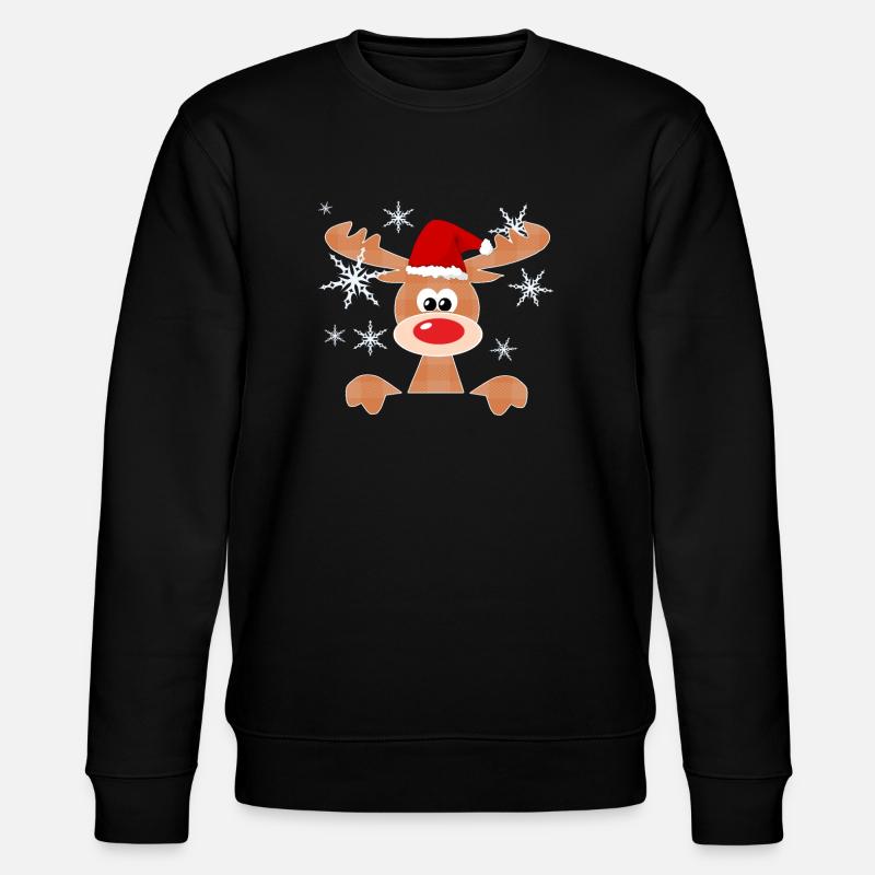 Rennes de Noël - Sweat bio CHANGER Stanley/Stella Unisexe - noir