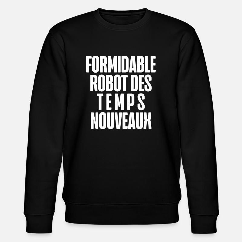 formidable robot - Sweat bio CHANGER Stanley/Stella Unisexe - noir