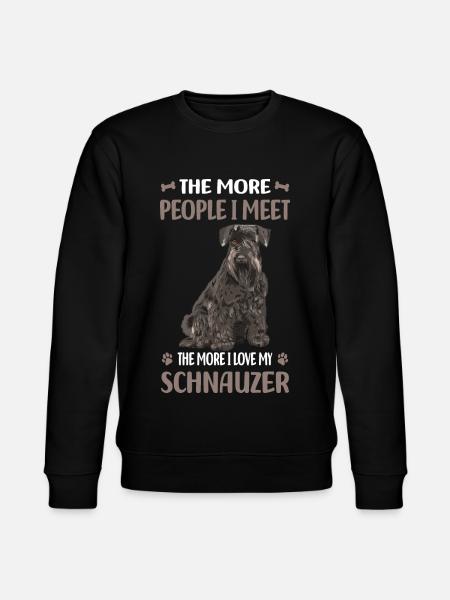 Schnauzer dog breed - Stanley/Stella CHANGER Unisex Organic Sweatshirt - black