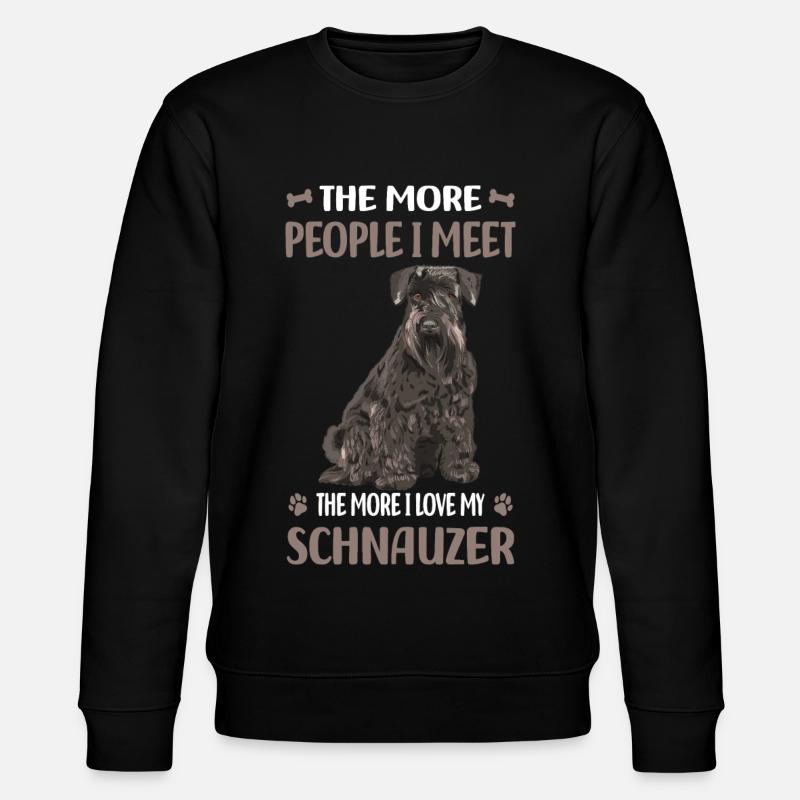 Race de chien Schnauzer - Sweat bio CHANGER Stanley/Stella Unisexe - noir