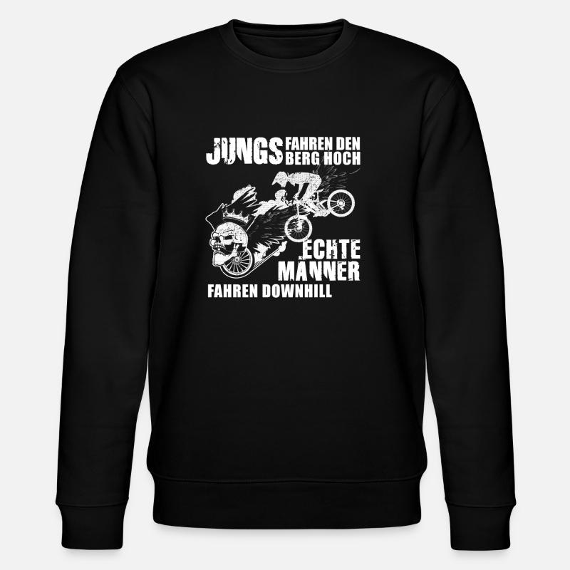 Downhill MTB - Stanley/Stella Unisex Bio-Sweatshirt CHANGER  - Schwarz