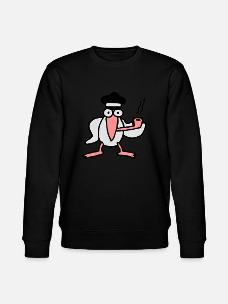 kapitan_mowe - Stanley/Stella Unisex Bio-Sweatshirt CHANGER - Schwarz