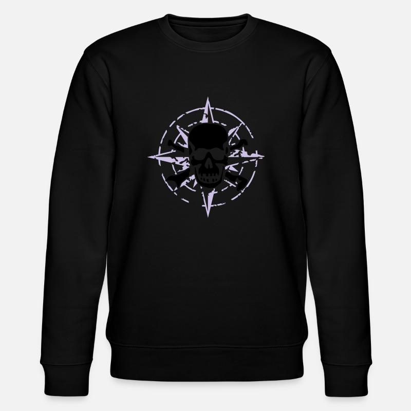 windrose_skull_02_a_2c - Sweat bio CHANGER Stanley/Stella Unisexe - noir