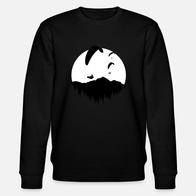 Paragliding Sunset - Stanley/Stella Unisex Bio-Sweatshirt CHANGER  - Schwarz
