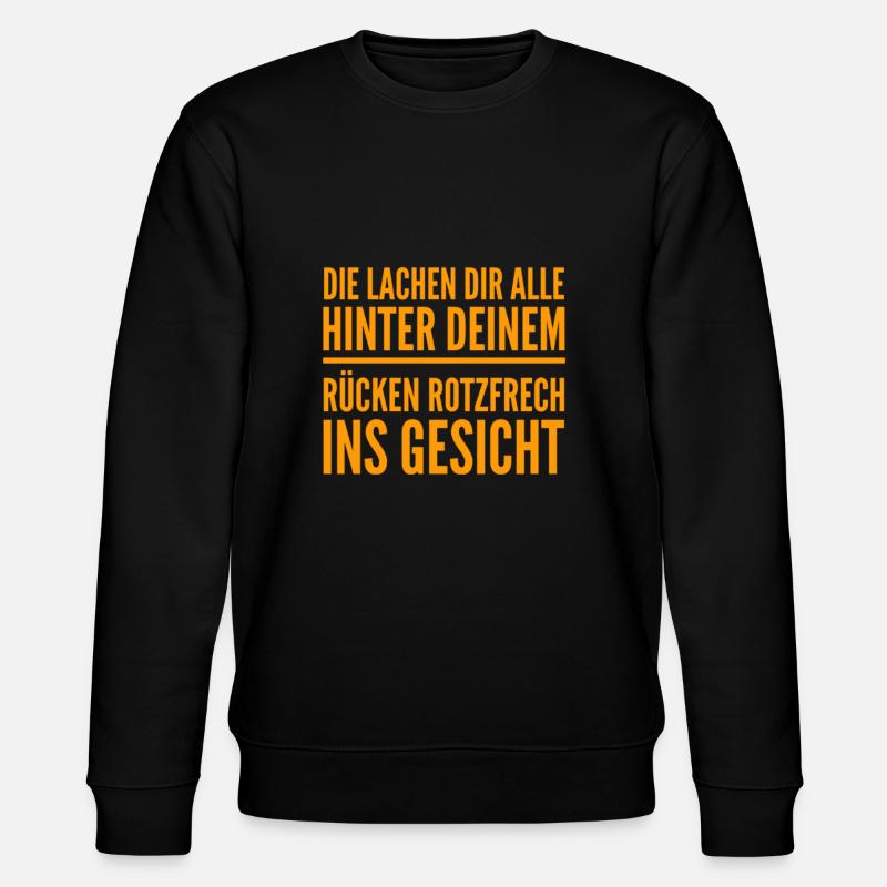 Klatsch und Tratsch - Stanley/Stella Unisex Bio-Sweatshirt CHANGER  - Schwarz