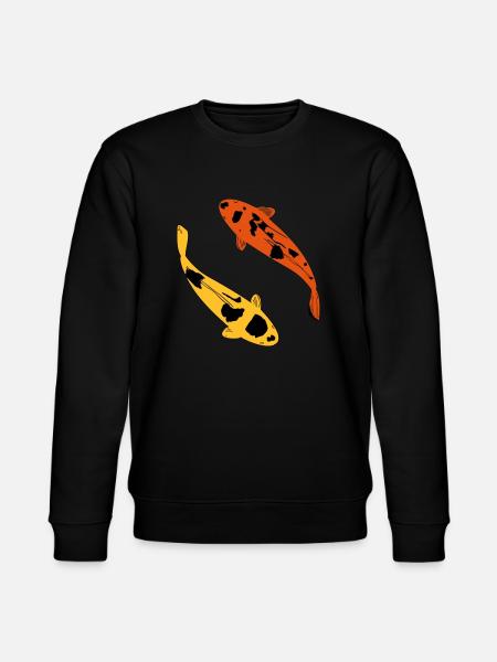 koi carp - Stanley/Stella CHANGER Unisex Organic Sweatshirt - black