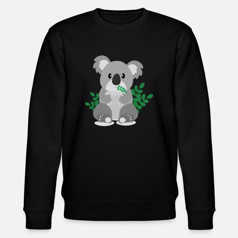 koala - Stanley/Stella Unisex Bio-Sweatshirt CHANGER  - Schwarz