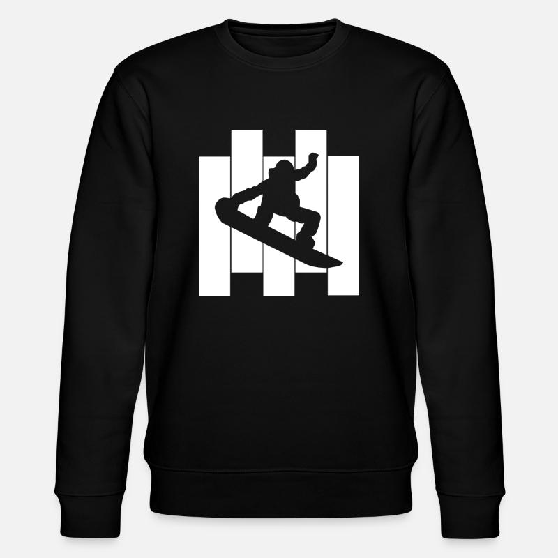 Snowboard Snowboarder - Stanley/Stella Unisex Bio-Sweatshirt CHANGER  - Schwarz