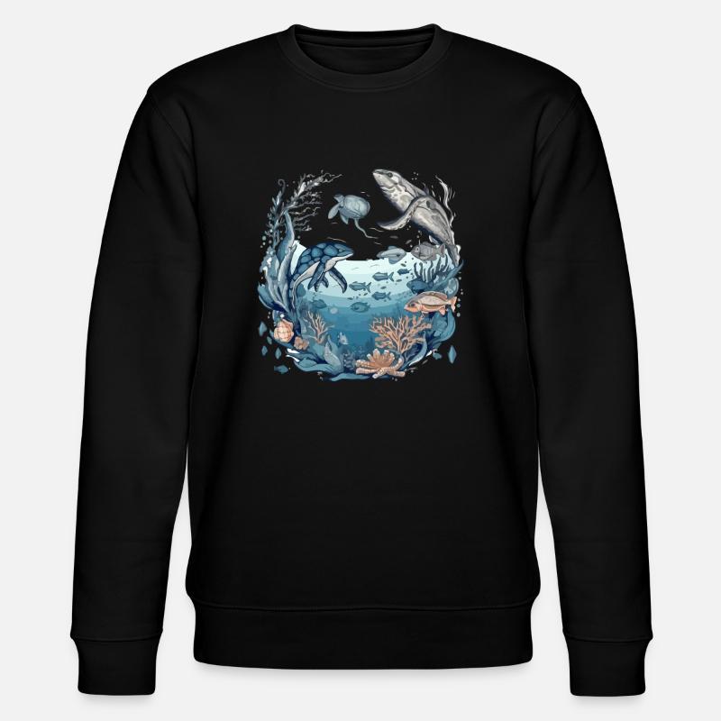 Créatures de la mer - Sweat bio CHANGER Stanley/Stella Unisexe - noir