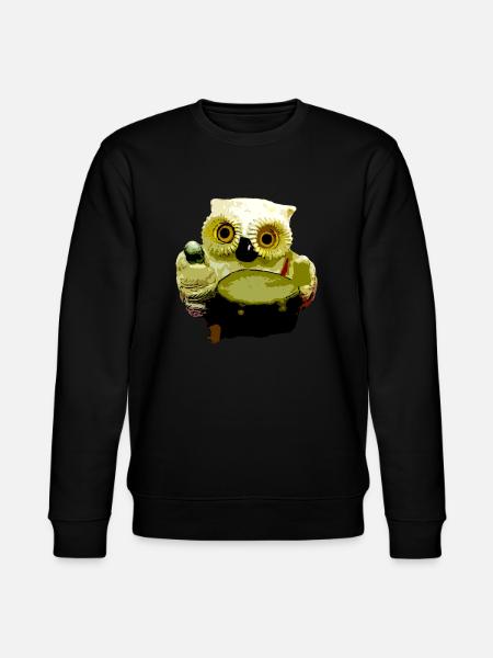 Owl musician - Stanley/Stella CHANGER Unisex Organic Sweatshirt - black