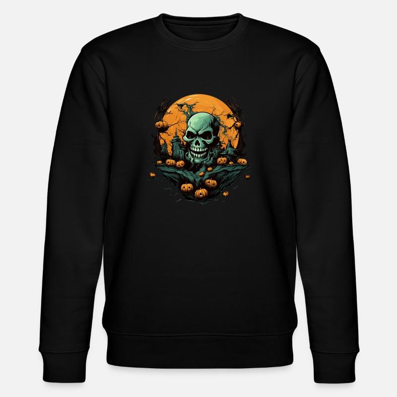 Halloween - Stanley/Stella Unisex Bio-Sweatshirt CHANGER  - Schwarz