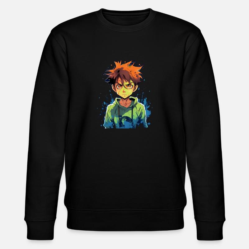 Garçon d’anime - Sweat bio CHANGER Stanley/Stella Unisexe - noir