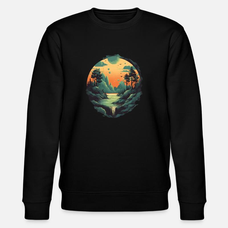 Paysage - Sweat bio CHANGER Stanley/Stella Unisexe - noir