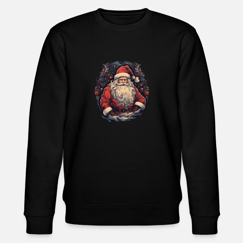 Weihnachtsmann - Stanley/Stella Unisex Bio-Sweatshirt CHANGER  - Schwarz